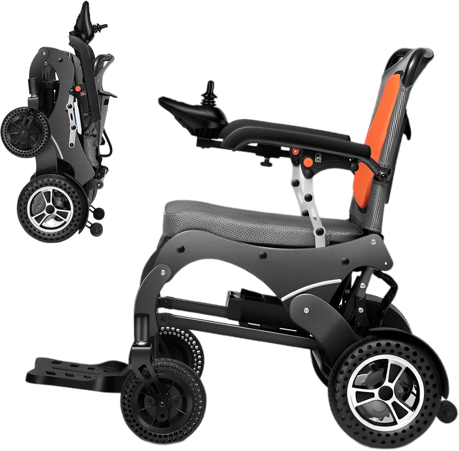 Foldable Electric Wheelchairs for Adults, All Terrain Heavy