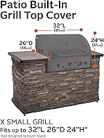 Vista 4 de Classic Accessories - Cubierta Ravenna para parrillas amuradas. 55-326-365101-EC, XS, Marrón topo