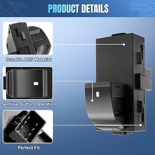 Miniatura 5 de Interruptor de elevalunas eléctrico del pasajero delantero derecho, trasero izquierdo o derecho Botones de ventana para Chevy Silverado 2006-2015,