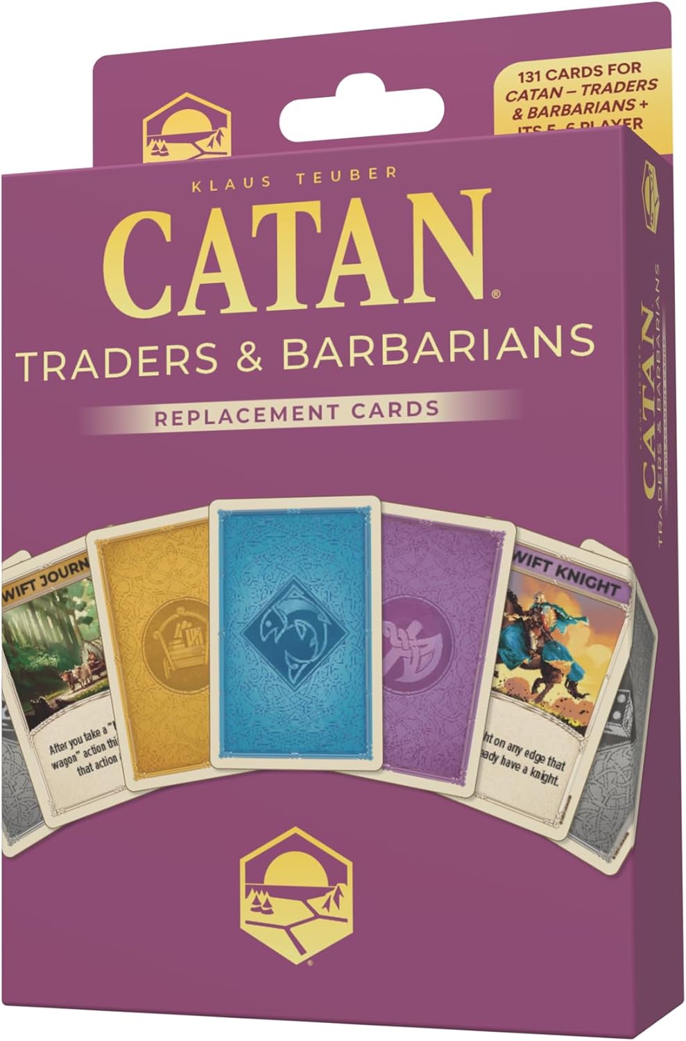 CATAN Traders & Barbarians Card Accessory (6th Edition) Complete Replacement Set with Development, Event, and Player Aid Cards, Made Studio