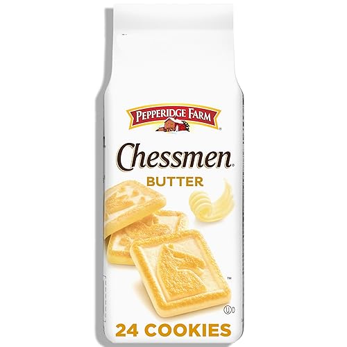 Pepperidge Farm Chessmen Butter Cookies, 7.25 oz. Bag (Packaging may vary) - Butter - 7.25 Ounce (Pack of 1)