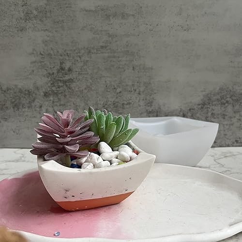 Miniatura 3 de Molde de silicona cuadrado para macetas de hormigón, maceta suculenta, florero, cactus, resina epoxi, yeso, cemento, arcilla, molde