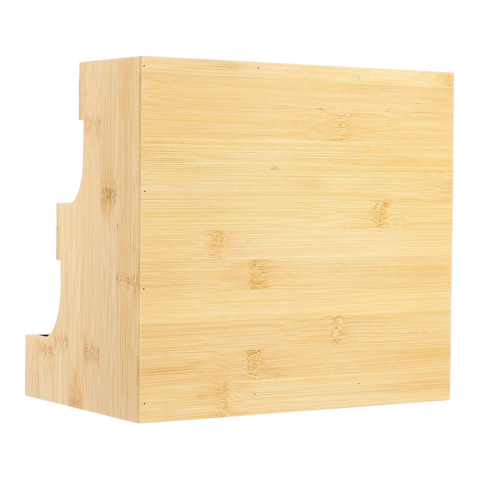 Caja de té de bambú natural con 9 compartimentos, organizador de bolsas de té, 3 niveles, forma trapezoidal, para hogares, oficinas