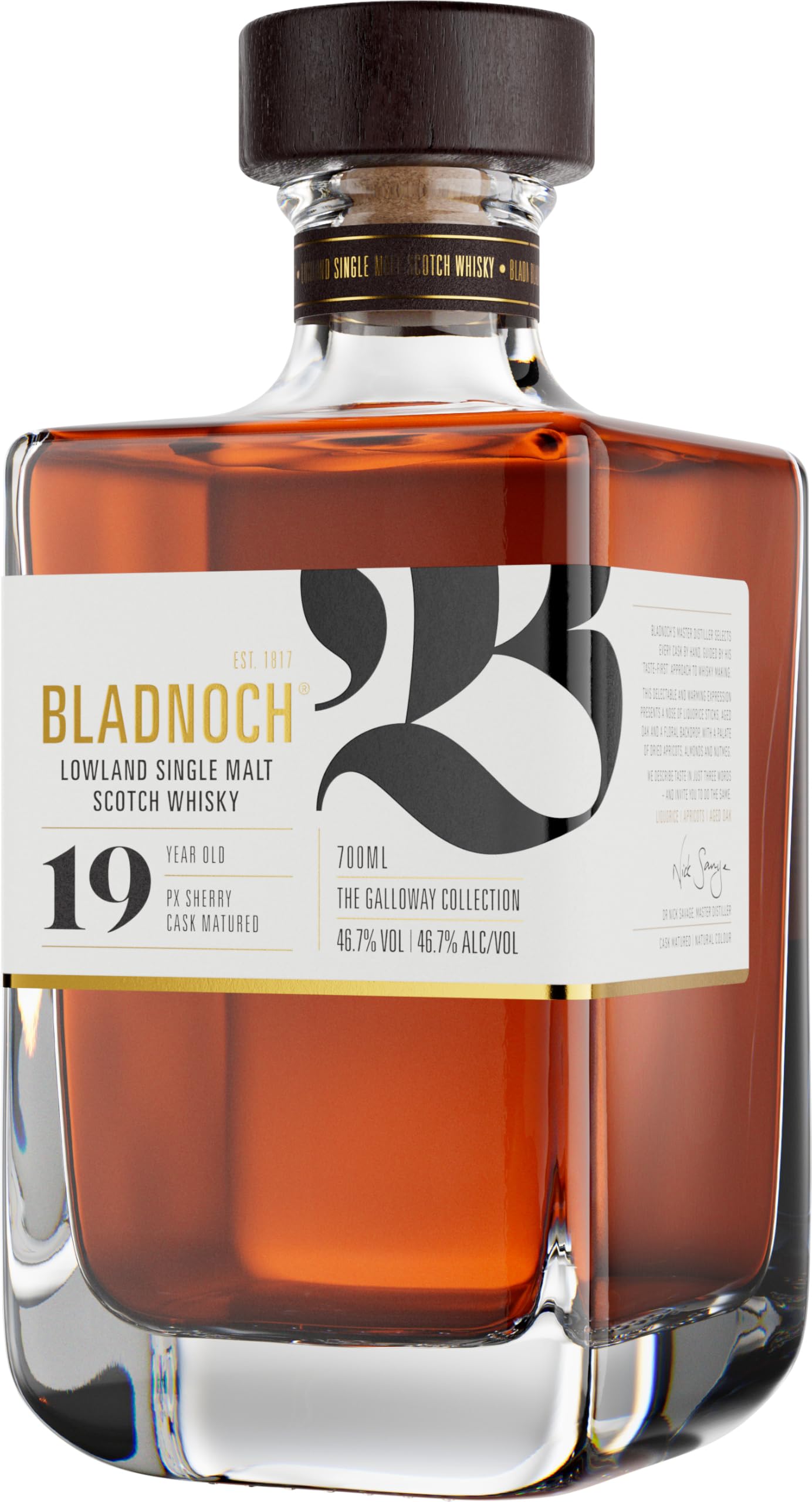 Bladnoch 19 Years Old Lowland Single Malt Annual Release 46,7% Vol. 0,7l in Geschenkbox