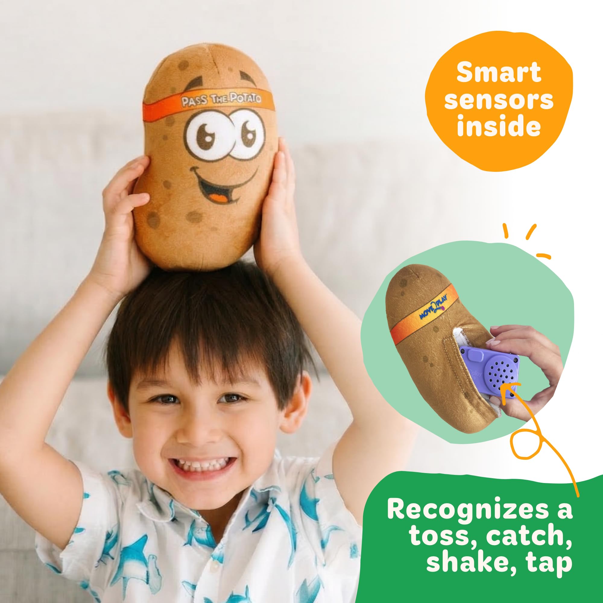 Move2Play Pass the Potato - Hilarious Family Game -5