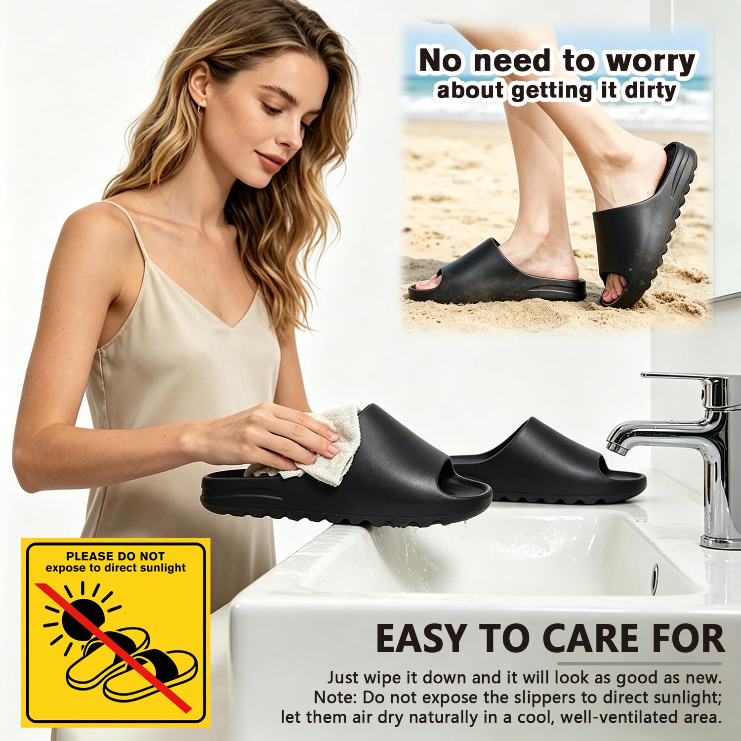 Donna Uomo Ciabatte Sandali Pantofole Ultra Morbide Nuvola Donna Cuscino Sandali da Doccia Pantofole Antiscivolo Spiaggia Piscina Slide Pantofole da Casa