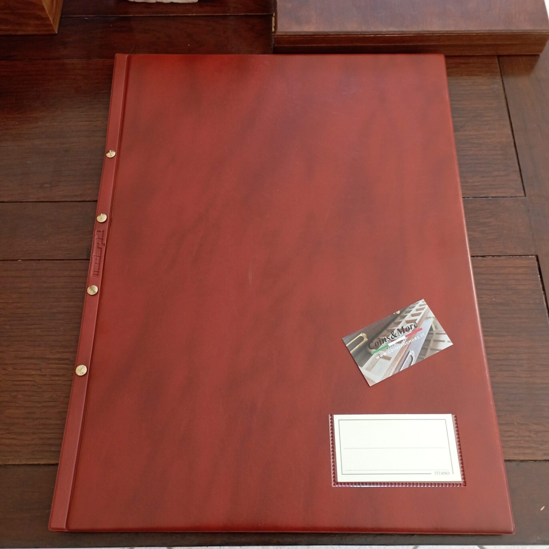 Classeur pour documents anciens et affiches 35x50 cm – 20 pochettes en polypropylène, couverture rigide PVC, fabrication artisanale italienne