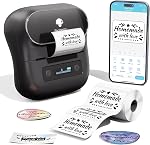 Phomemo M220 Label Maker for School, Bluetooth Label Printer for Small Business, Sticker Printer Compatible with Phone, Tablet & PC, with 3 Rolls & 1 Case