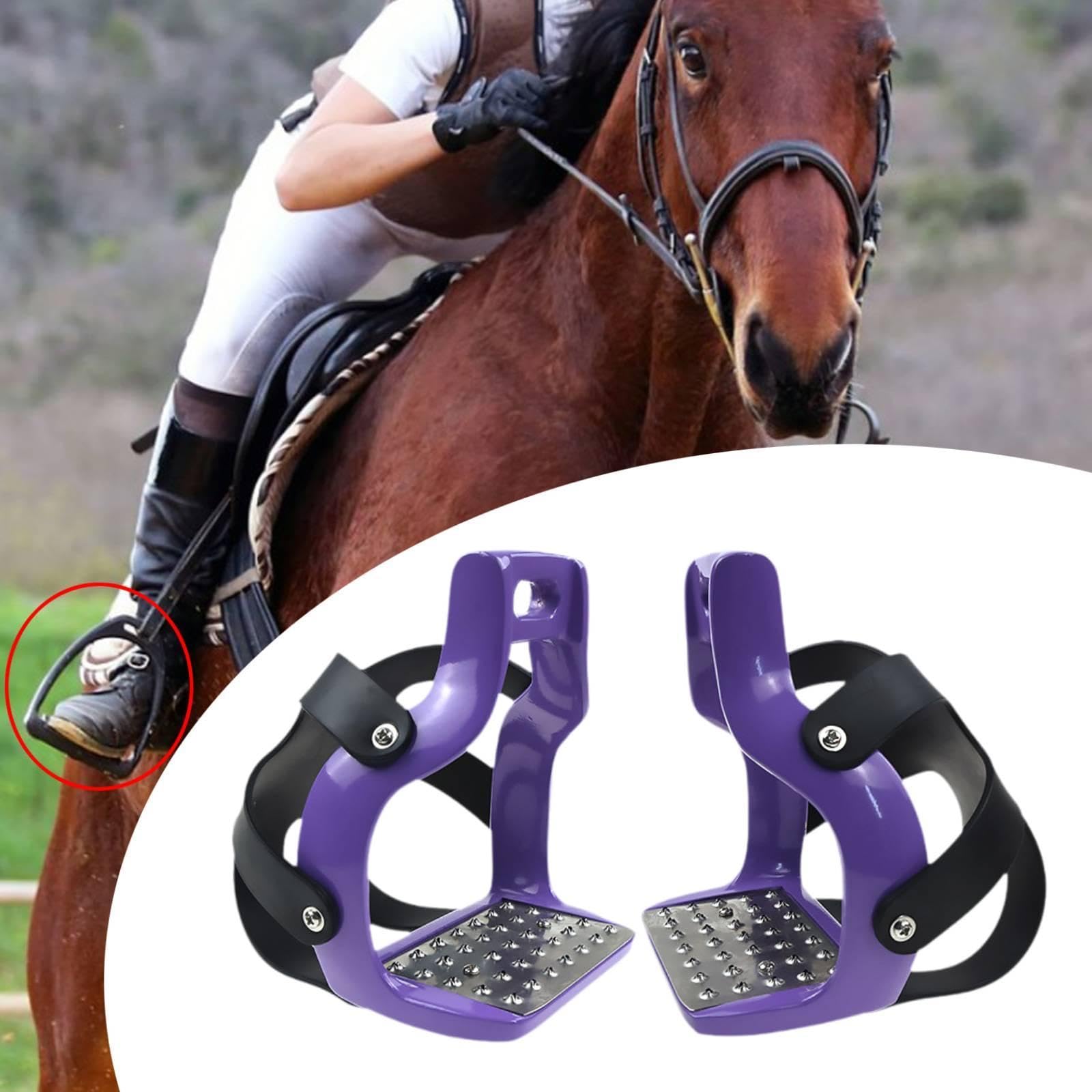 Amagogo 2 Piezas estribos par, estribos para Silla Montar, Accesorio para Exteriores, protección para Montar, Herramienta