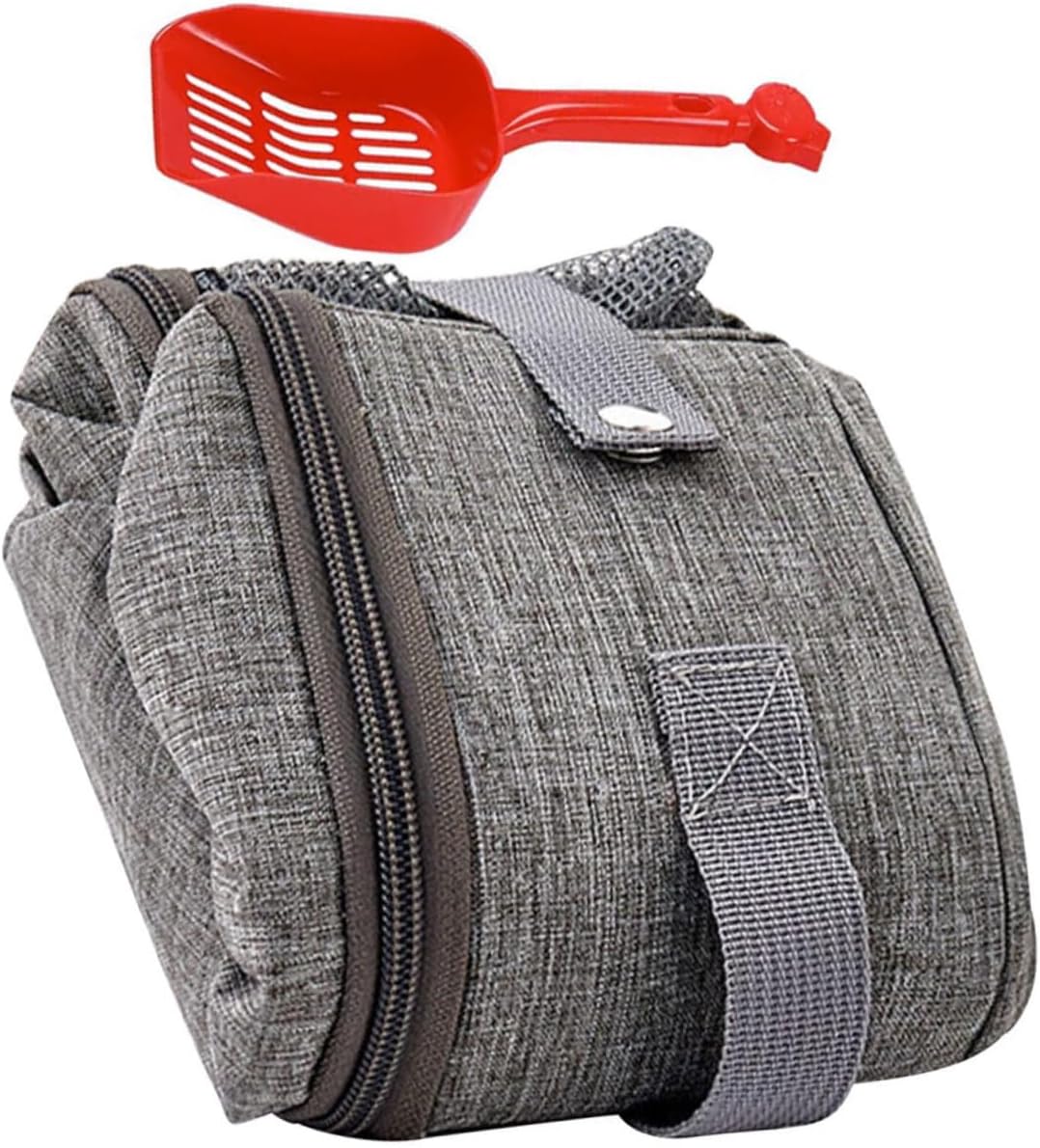 VANZACK Foldable Cat Travel Litter Box with Lid Portable Design for Indoor Outdoor Use Leakproof Wear Resistant for Trips Spaces