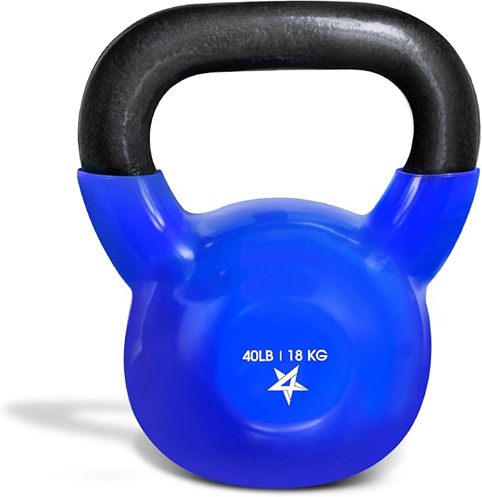 Yes4All Vinyl Coated Kettlebell Weights 18.14Kkg