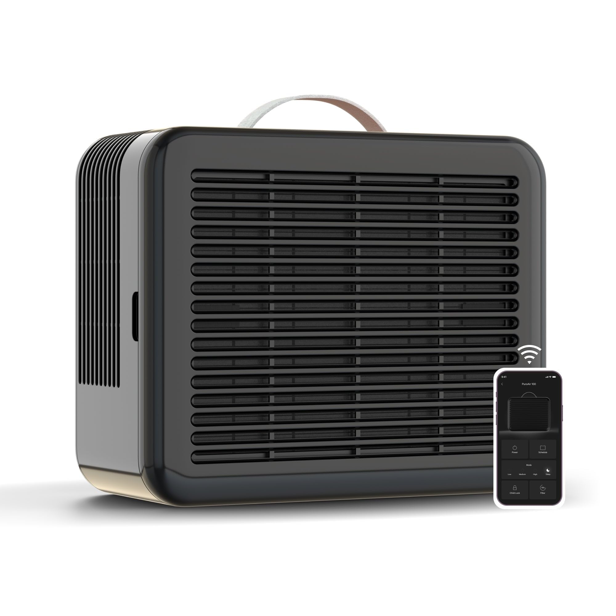 PuroAir 100i HEPA Air Purifier for Home Pets - Covers Up To 