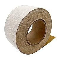 Vista 5 de Rollo de papel de lija de grano 180 con gancho y bucle, 2-3/4 pulgadas x 20 yardas de óxido de aluminio con respaldo de gancho y bucle, paño
