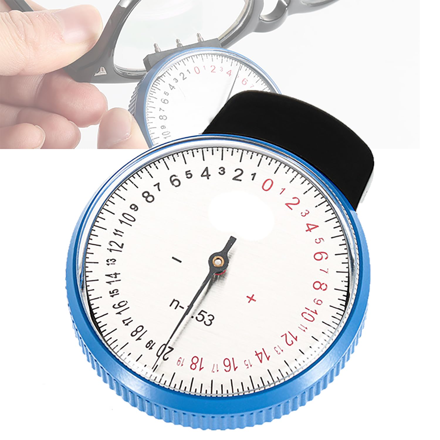 Sjdopulse Optical Lens Clock Base Curve Measurement, Optician Lens Curvature Measure Gauge, Accurately Measure Lens Curvature, Measuring Range+/-20, For Lens