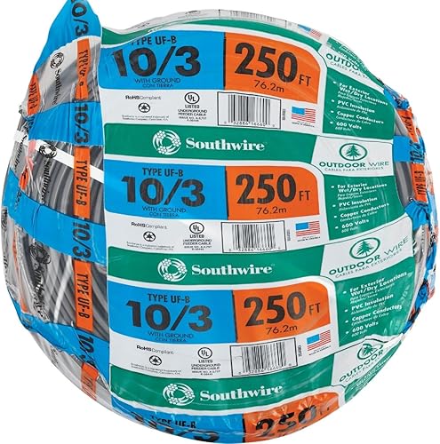 Miniatura 2 de SOUTHWIRE EMPRESA #13059155 250' 10/3 W/G UF Cable