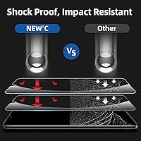 Vista 7 de NEW'C Paquete de 3 protectores de pantalla diseñados para iPhone 11 y iPhone XR (6.1 pulgadas), protección de vidrio templado mejorada, compatible