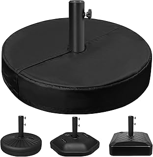 Patio Umbrella Base Cover, Heavy Duty 600D Waterproof Oxford Round Umbrella Stand Base Cover, Outdoor Umbrella Stand Warp for Yard Poolside Garden Beach Table Use