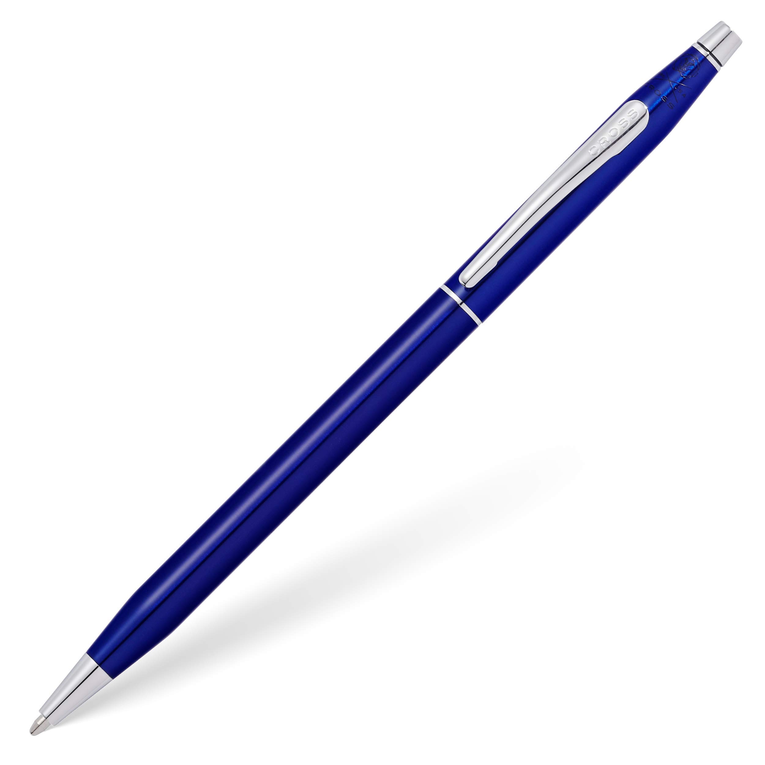Cross Classic Century Refillable Ballpoint Pen Presented in a Luxury Gift Box - Medium Point, Black Ink, Translucent Blue