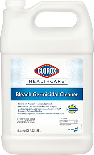 Clorox Healthcare - Recambio de limpiador germicida de blanqueador, botellas de 128 onzas (el embalaje puede variar)