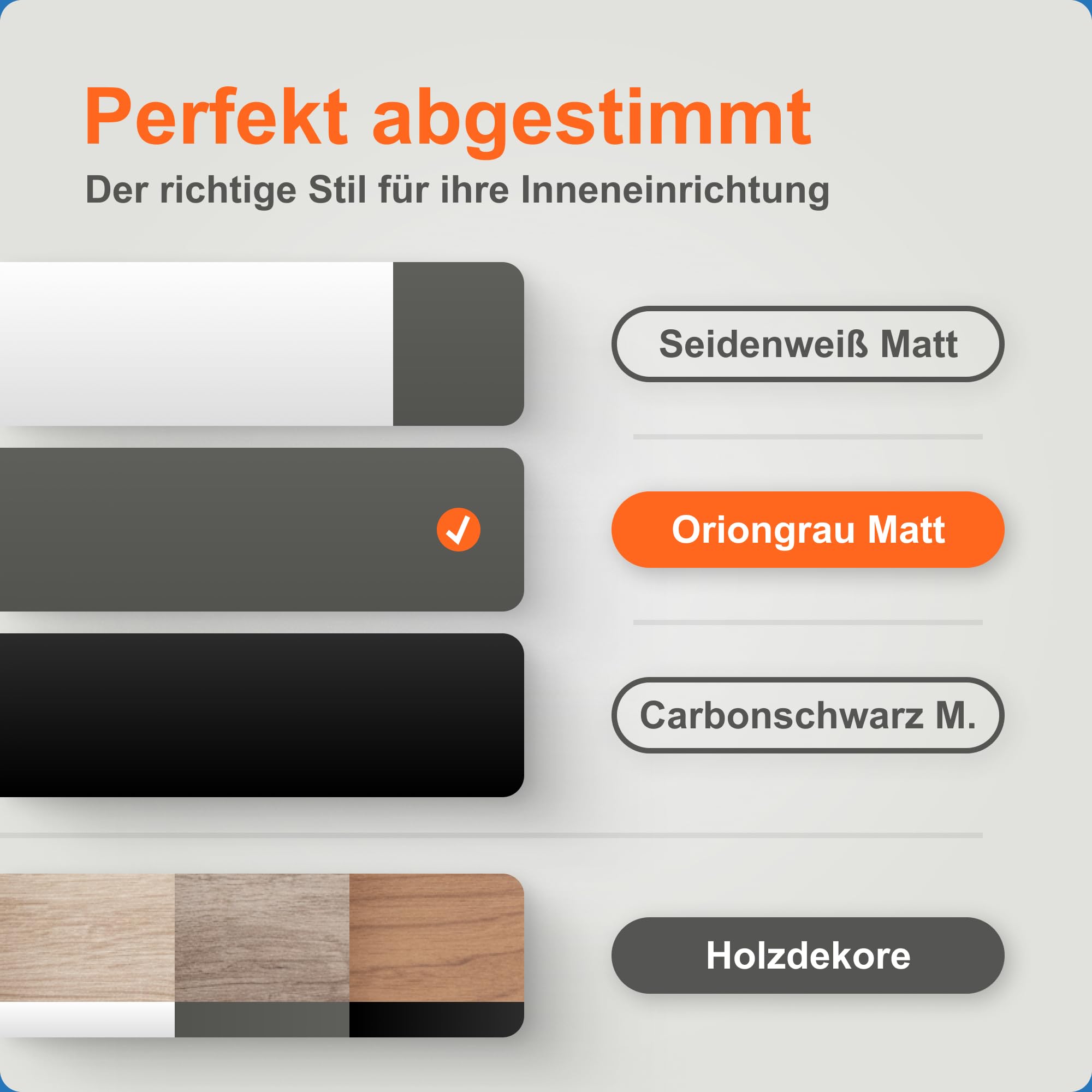 Blum AMBIA-LINE Besteckkasten mit Soft-Touch | Premium Schubladen-Organizer für moderne Küchenschublade & Schrank | schützt, sortiert & ordnet Besteck und Küchenhelfer | Maße: 47×30×5 cm | Oriongrau
