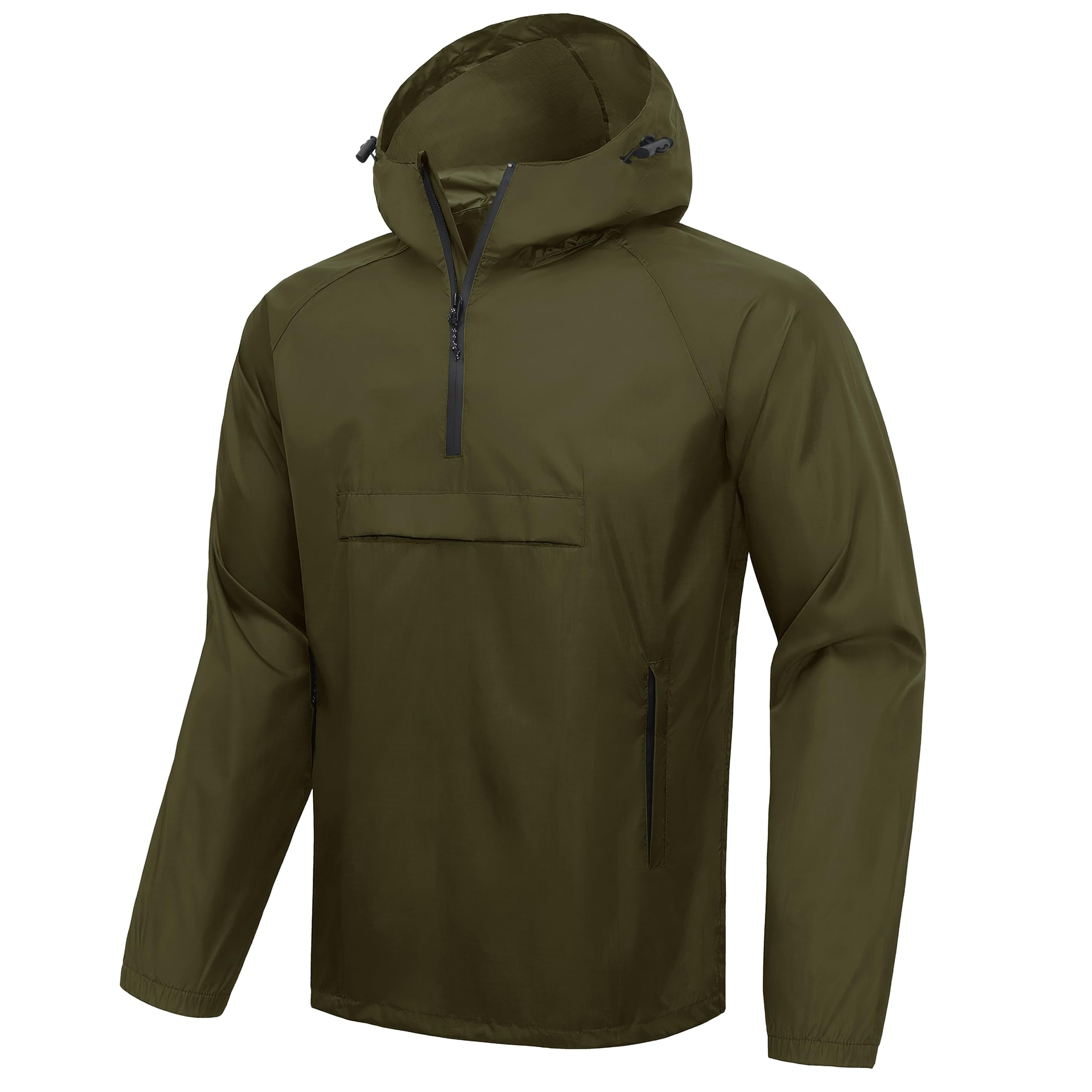 SWISSWELL Men's Rain Jacket Waterproof Lightweight Pullover with Hood