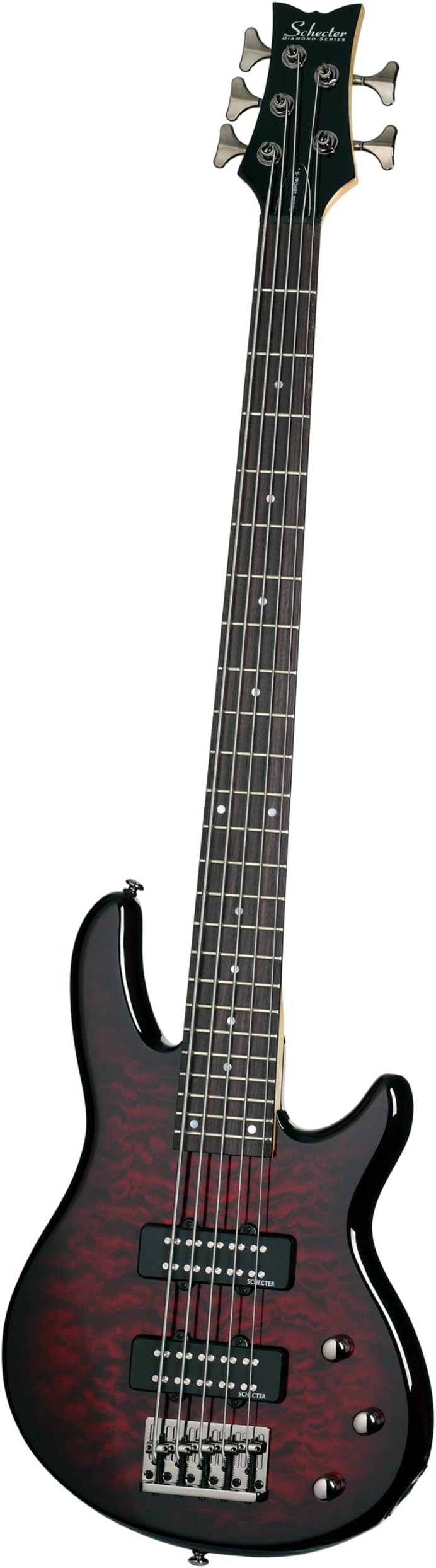 Schecter Electric Bass Guitar - Raiden Special 5-string, Black Cherry