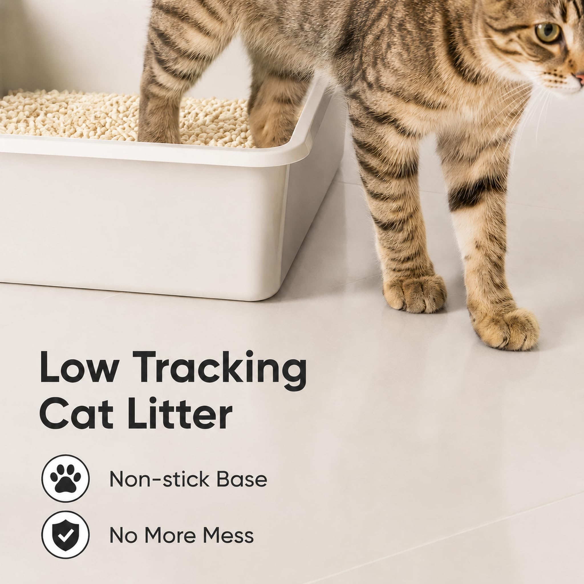 Arena para gatos de tofu de 10.2 kg (2.5 kg x 4 bolsas) aglutinación rápida, sin polvo, materias primas 100% naturales, aglomerante, desechable, ultra absorbente y de secado rápido