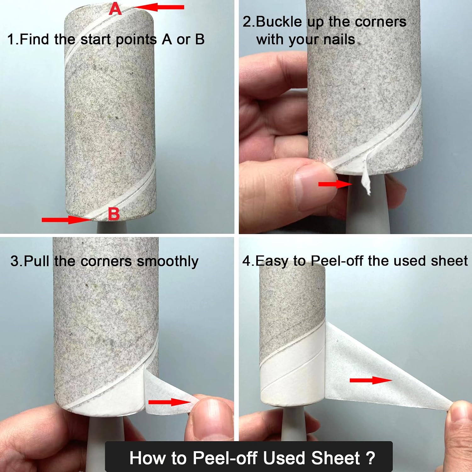 Lint Rollers for Pet Hair Extra Sticky, 220 Sheets Mega Value Set, Lint Remover for Clothes, Couch, Carpet, Dog & Cat, Furniture, Mini Travel Refills, for Daily Cleaning Tool