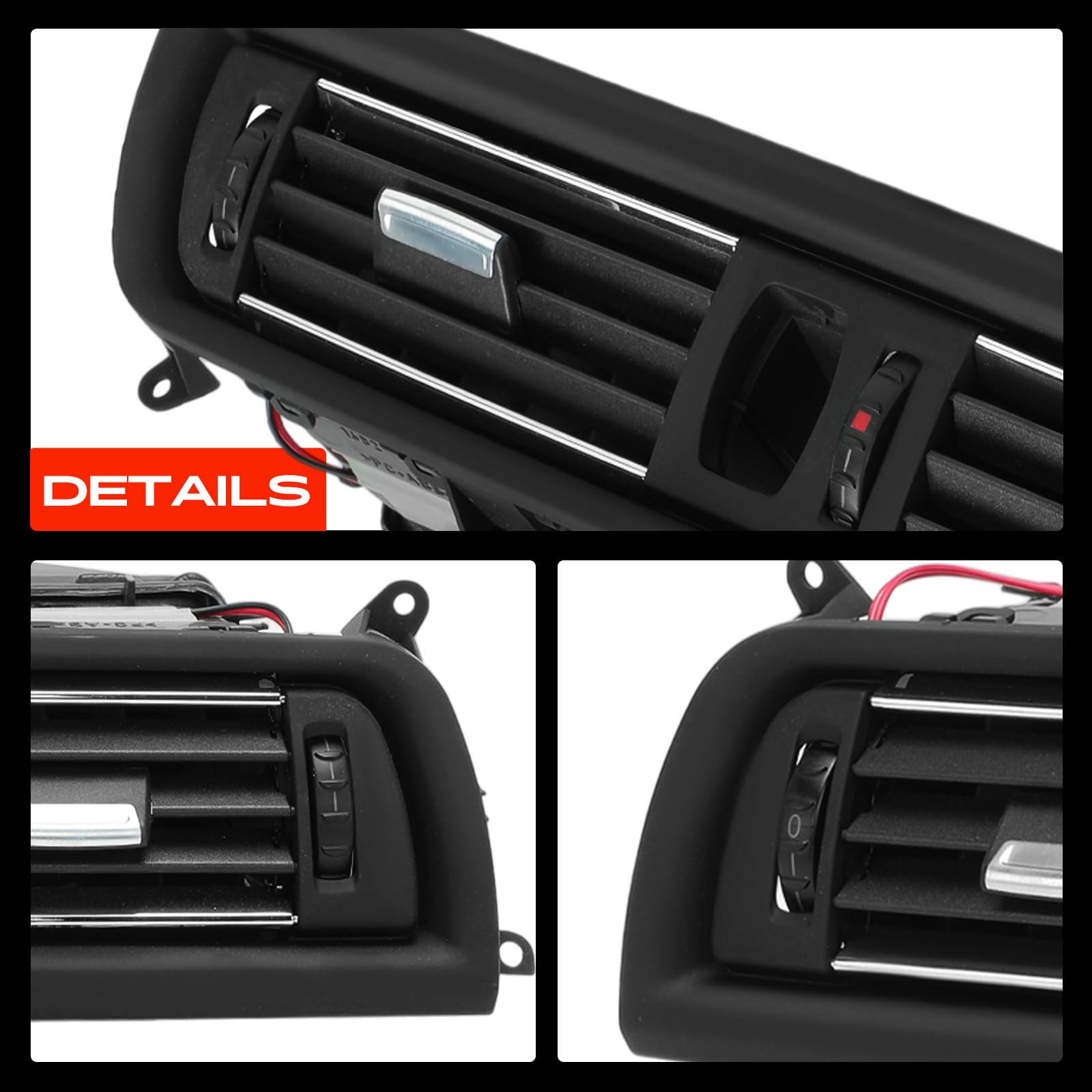Frankberg Griglia di Valvolaazione Bocchetta dell'aria Compatibile con Serie 5 F10 518-535d xDrive 520-550i xDrive Serie 5 Touring F11 518-535d xDrive 520-550i xDrive Replace# 64229209136