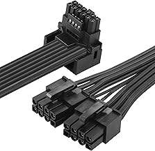 CERRXIAN ATX3.0 12VHPWR Power Cable 1 Foot to 3x 8 Pin PCI-e 5.0 12VHPWR ATX3.0 600W 16 Pin Male to 3x8 Pin (6+2) Female Cable (2x8Pin M-0.7M)
