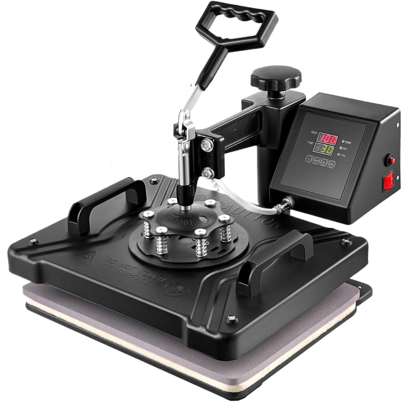 CVFRDD Hot Stamping Machine Kit Combo Heat Press Machine 5/6/8 In 1 30 * 38CM 38 * 38CM Muntifunctional Sublimation Printer Transfer Mug Hat Plate T-Shirt(5 in 1 15 x 15 inch)