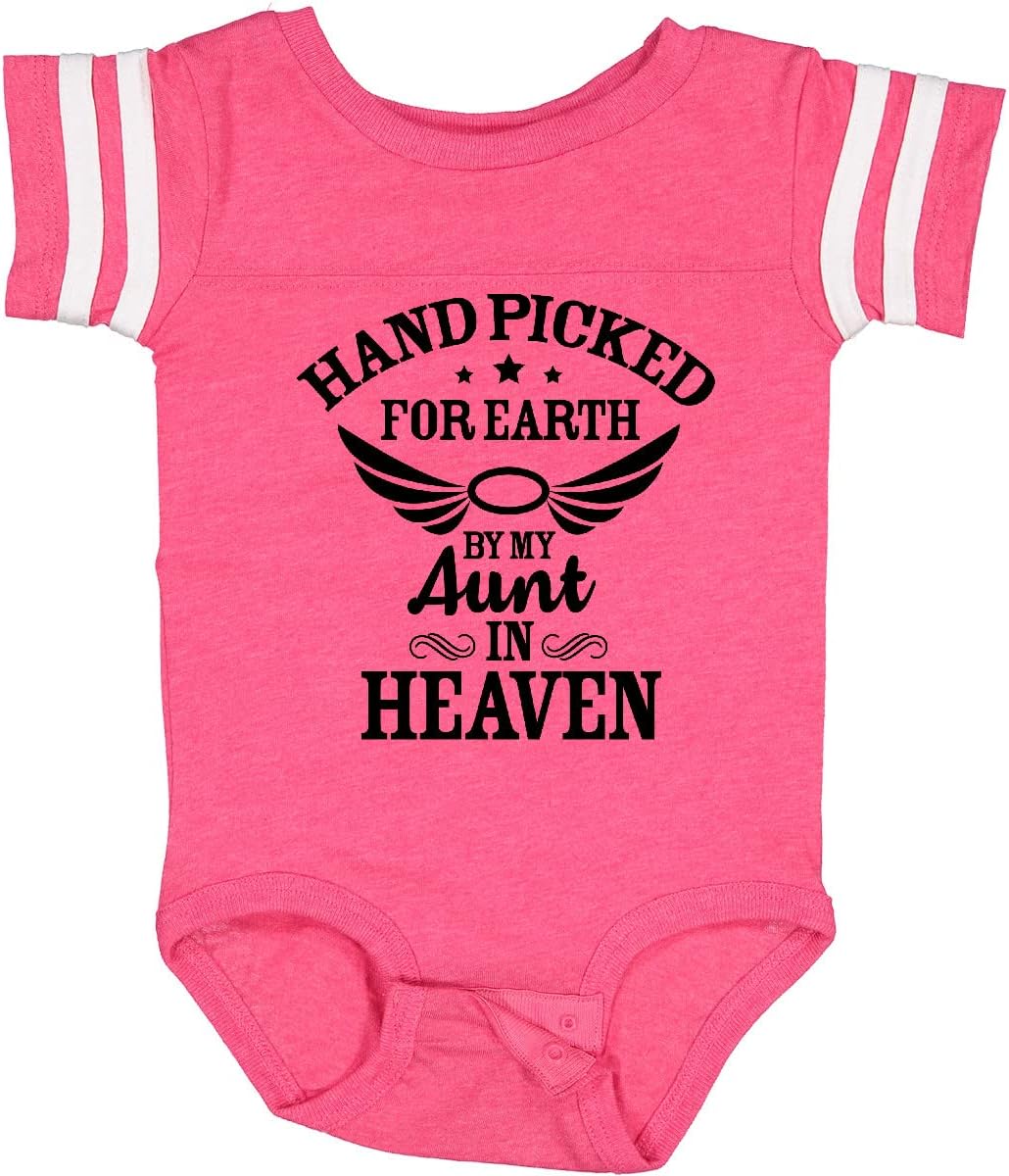 inktastic Handpicked for Earth By My Aunt in Heaven with Angel Baby Bodysuit