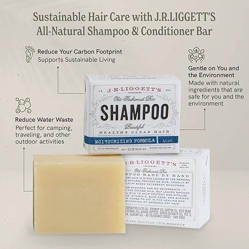 Miniatura 6 de J.R.LIGGETT'S - Barra de champú y acondicionador  Acondicionador de 1.75 onzas + dos fórmula hidratante barra de champú sólido de 3.5 onzas