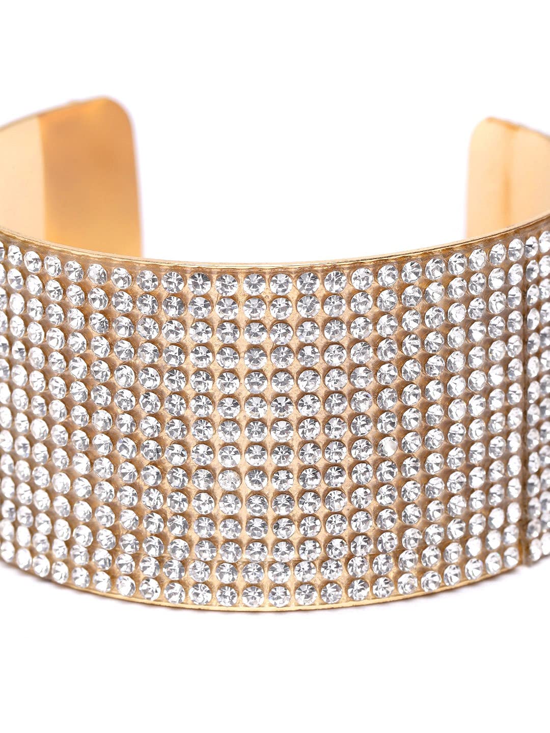 Crystal-Studded Bangles Bracelets - Valentine Jewellery