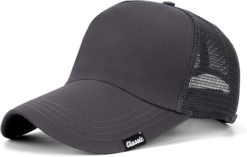 Gorra de béisbol extragrande XXL para hombres, gorra extra grande para cabezas grandes de 23.6 a 25.6 pulgadas, gorra de camionero estructurada de