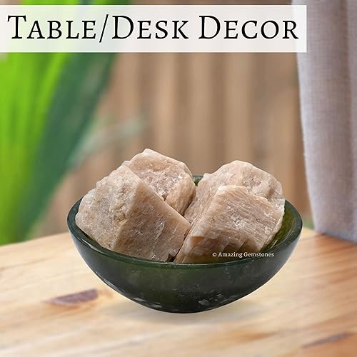 Miniatura 5 de 2 piezas de cristales crudos de piedra lunar crema y piedras curativas, rocas naturales para rodar y hacer tú mismo, piedras y cristales crudos