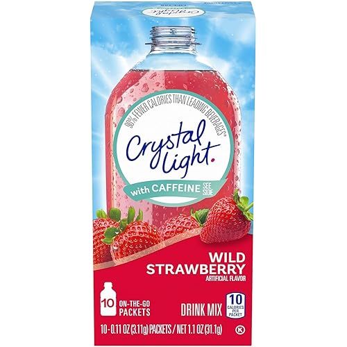 Crystal Light On The Go Wild Strawberry Energy Drink Mix- 10 CT