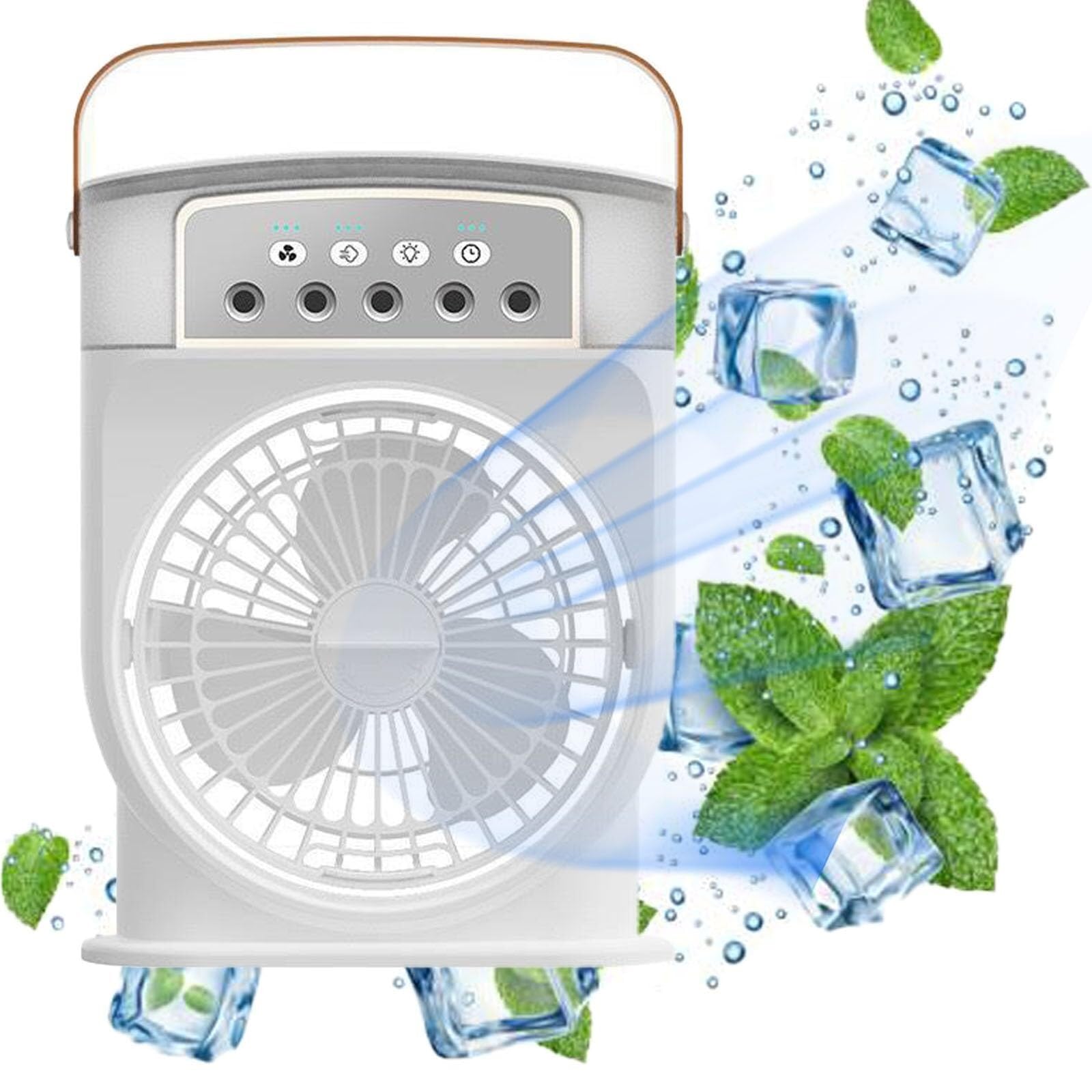 Scumlovy Polarlux Air Cooler, Airfrost Cooler Fan, Conditioner, Ice Portable Cooling Fan For Home Office(White)