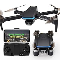 Toladrone Drone con Fotocamera 4K UHD per Adulti, Droni GPS con Motore Brushless