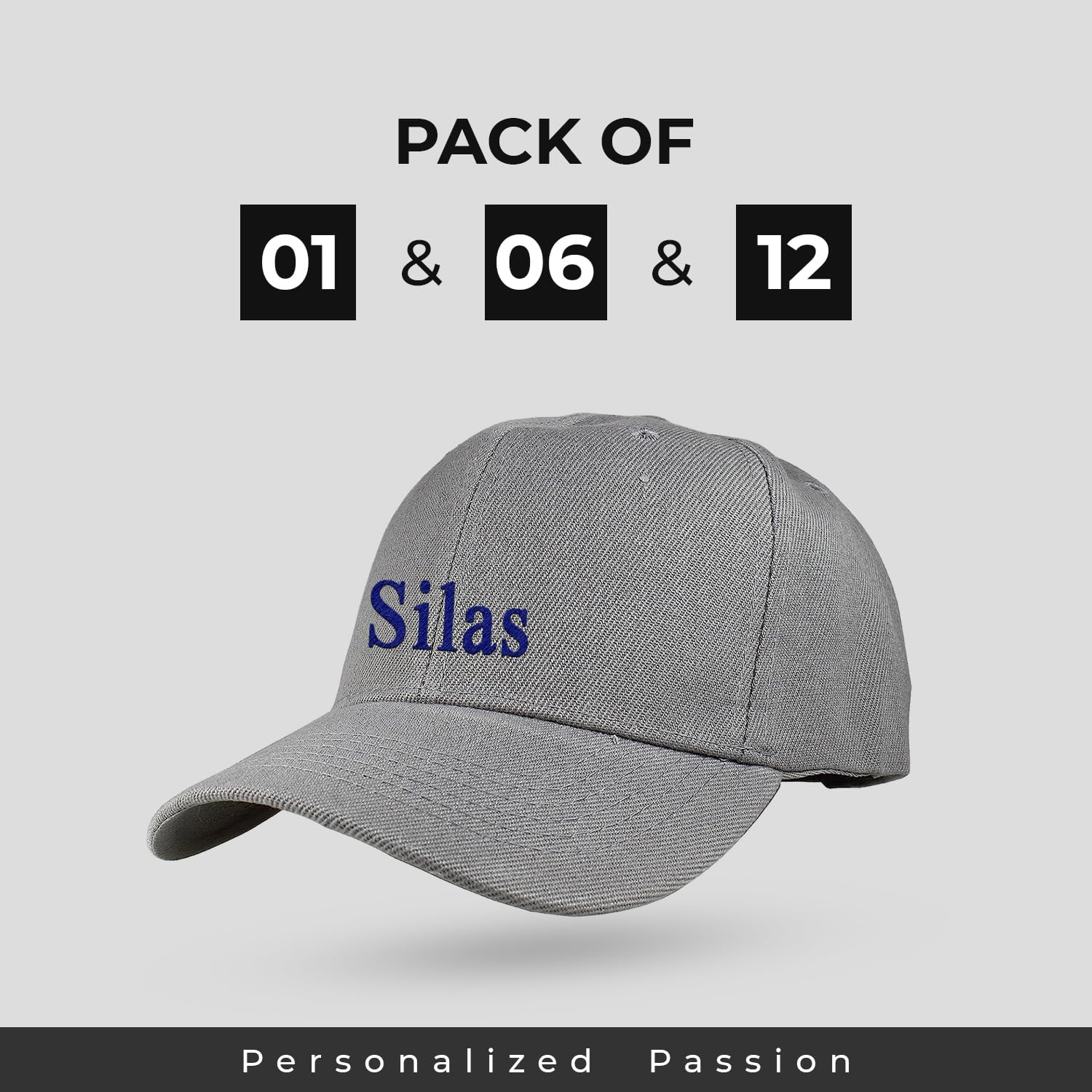 Personalized Baseball Cap for Men and Women – Custom Name Breathable hat – Unisex Baseball Cap with Adjustable Back Strap