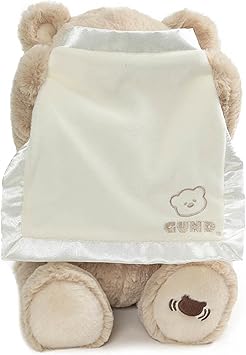 GUND Peek-A-Boo Teddy Bear Plush, Animated Stuffed Animal for Babies and Newborns, 11.5