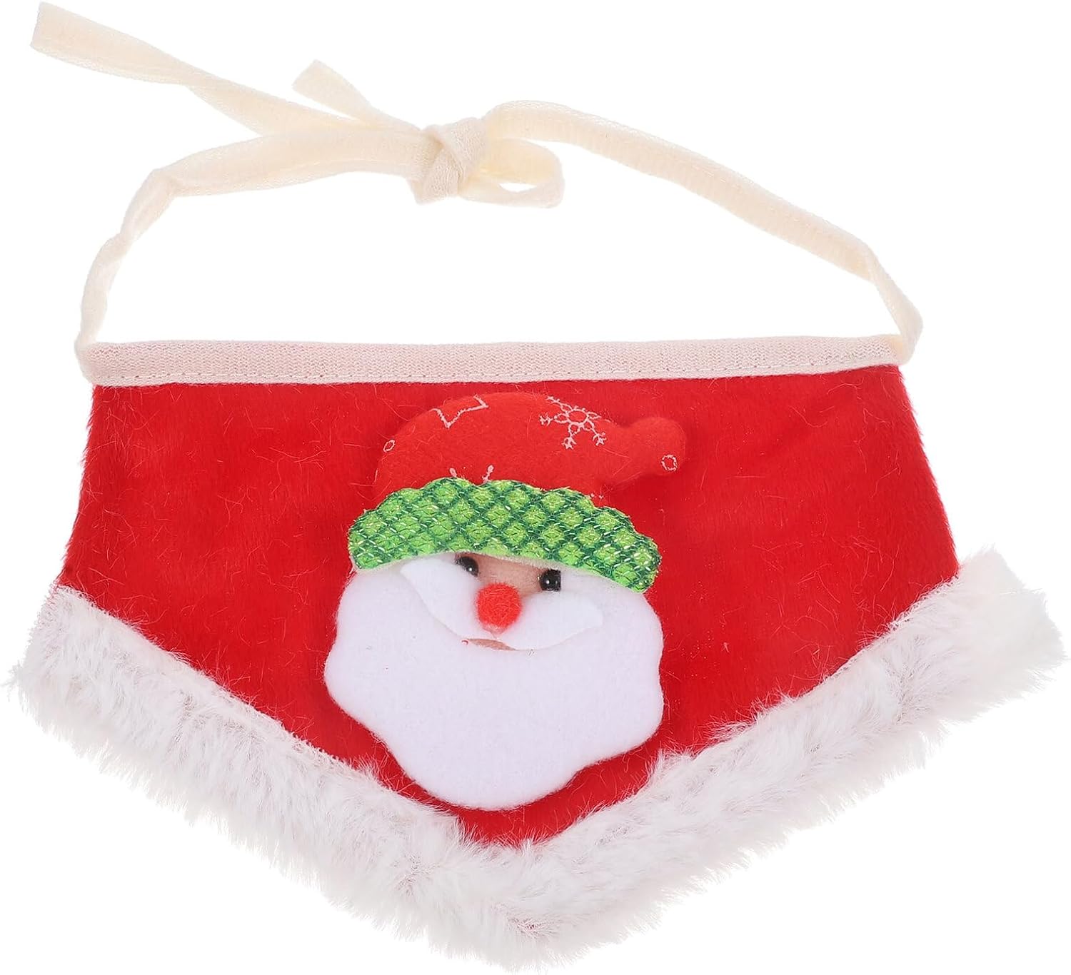 HEMOTON Pet Christmas Bandana Scarf Red Knitted Small Dog Cat Christmas Party Costume Pet Supplies