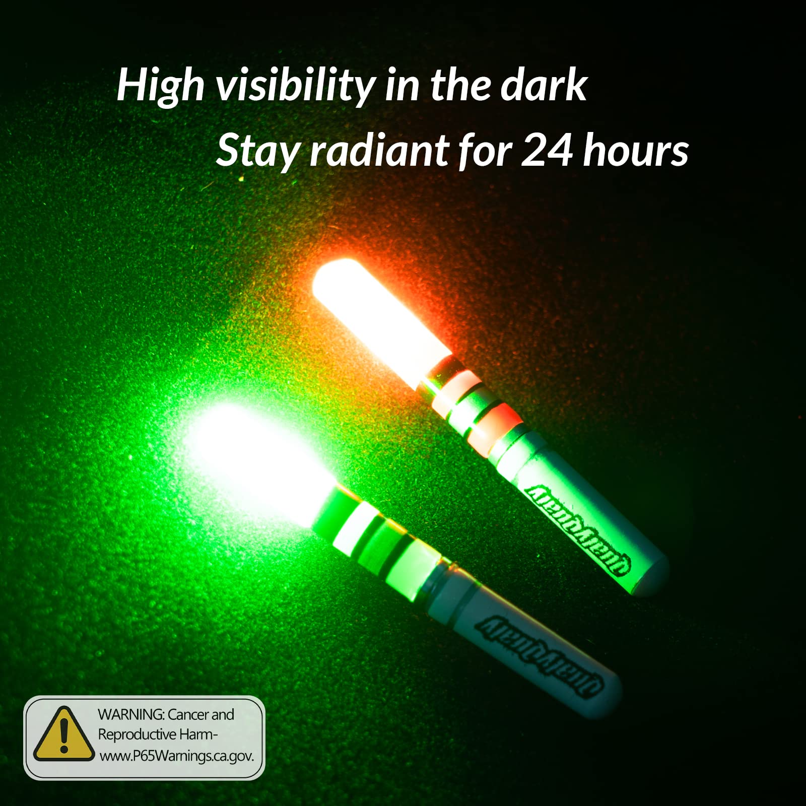Amazon.com: QualyQualy Fishing Glow Sticks, 6 Pcs LED Glow Sticks for  Fishing with Batteries, Night Fishing Light Up Fishing Bobbers Floats and  Rod Tips : Sports & Outdoors