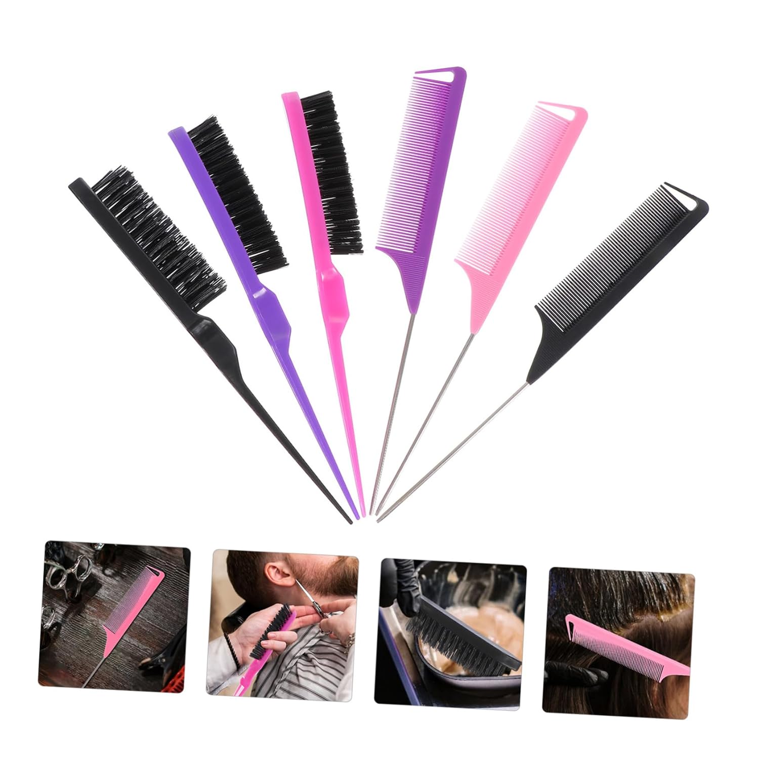 3Sets Hair Coloring Comb Durable Hair Dyeing Brushes for Salon and Home Use Easy to Clean