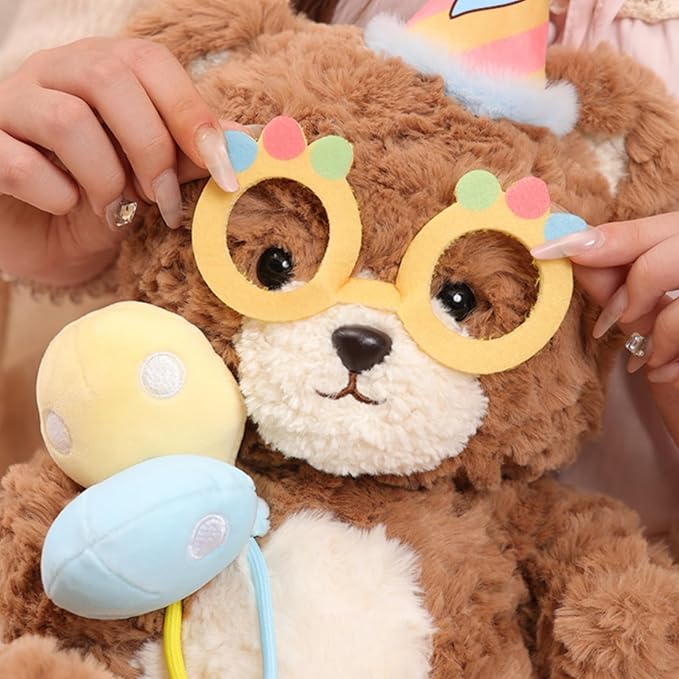 Osito de peluche suave de 9.8 pulgadas, marrón miniatura 4