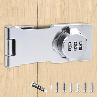 Schrankschloss, Überfalle mit Numerischem Passwort 3.5 Zoll, Schloss für Schrank für Kleine Türen Schränke Scheunentür Badezimmer Outdoor Garage Garten