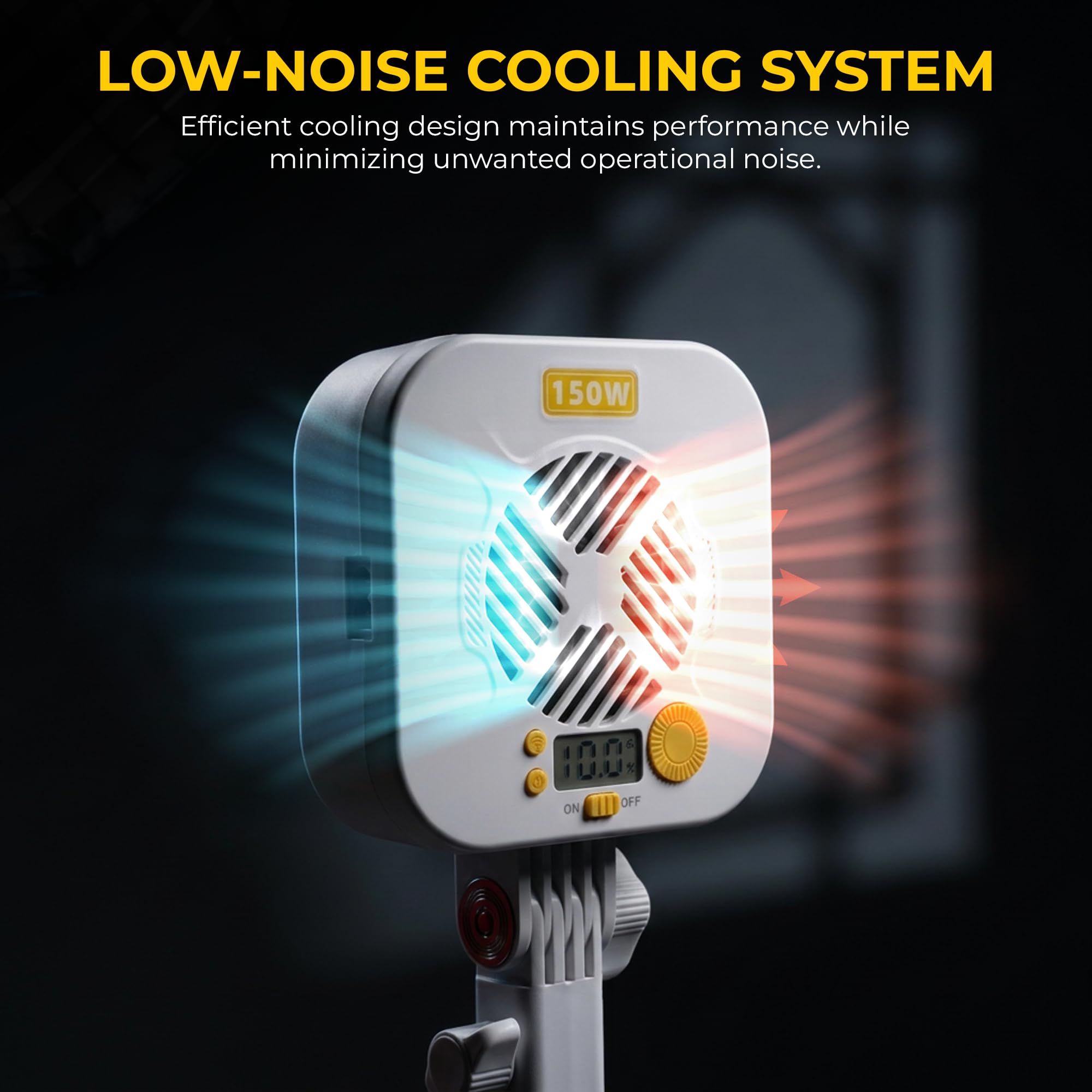 Digitek Lite DCL-150 W Bi-Color COB LED Video Light, 150W Continuous Studio Light, 2700K-6500K, CRI 95+, Bowens Mount, App Control, Photography, Videography & Live Streaming — Amazon image 6