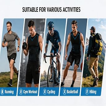 2026 Compression Vest Men, Shaping Sleeveless Shirt, Breathable, Shape & Control for Gym, Running