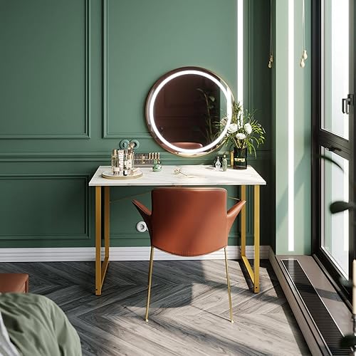 Miniatura 31 de Coleshome - Escritorio para computadora, de 32 pulgadas, estilo moderno y sencillo, para oficina en casa, escritorio estudiantil para escribir,