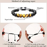 Vista 116 de Sereney Christmas Gifts for Him Son Boys Bonus Dad Father Men Boyfriend Grandson Friend as Triple Protection ID Bracelets Birthday Gifts for 9 10 11